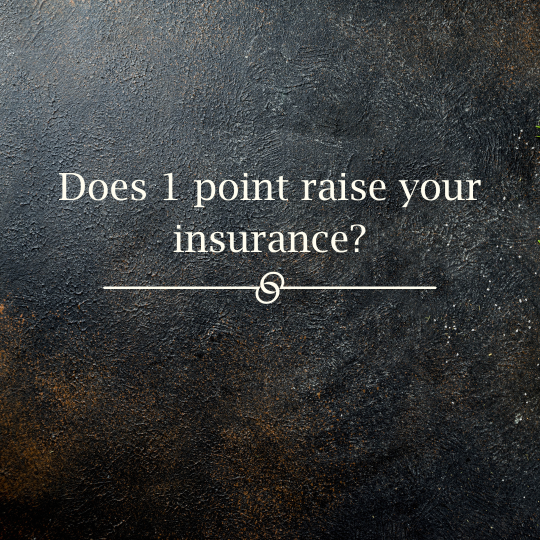 Featured image for “Does 1 point raise your insurance?”