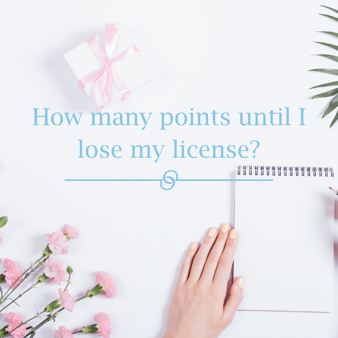 Featured image for “How many points until I lose my license?”